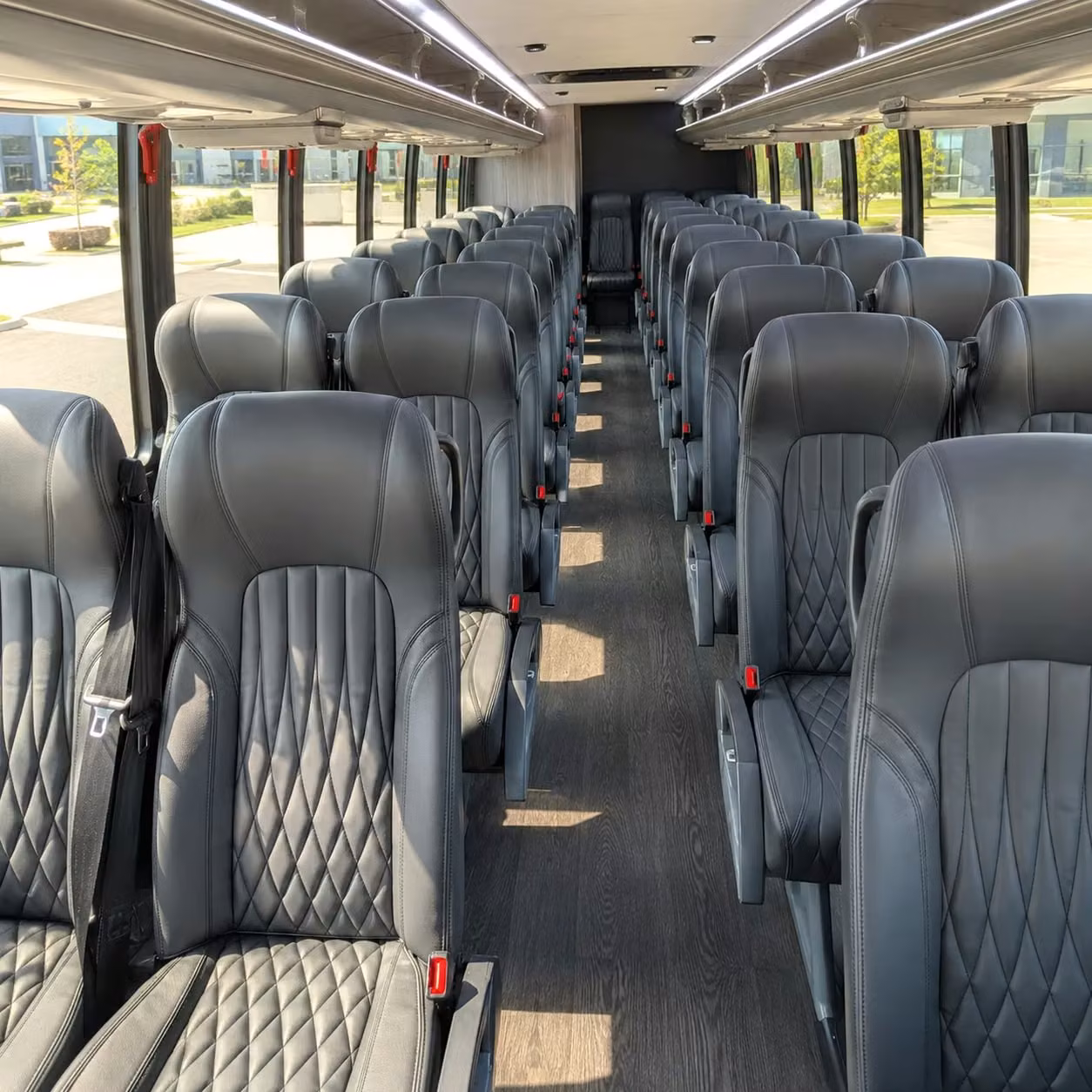 28 passenger minibus interior